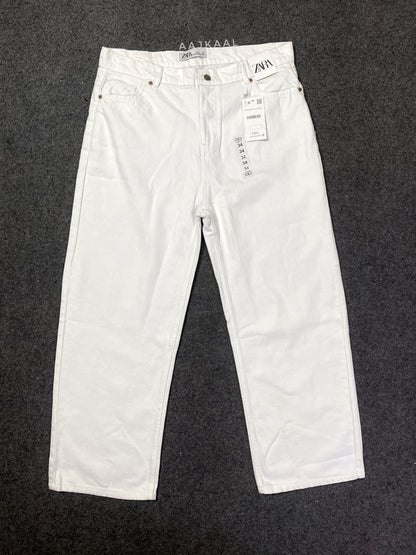 Unisex White Denim Pants