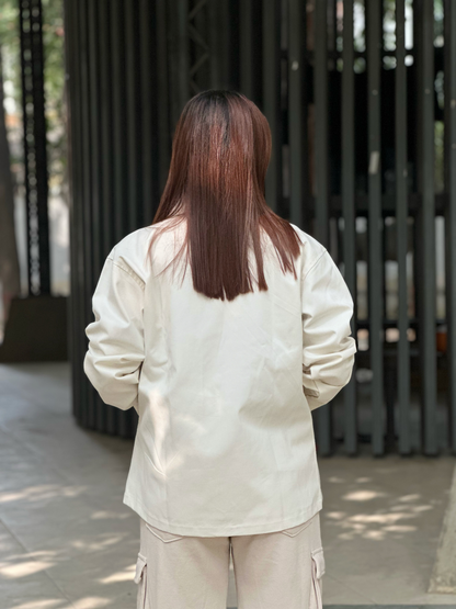 Off-White Unisex Off-shoulder Twill jacket