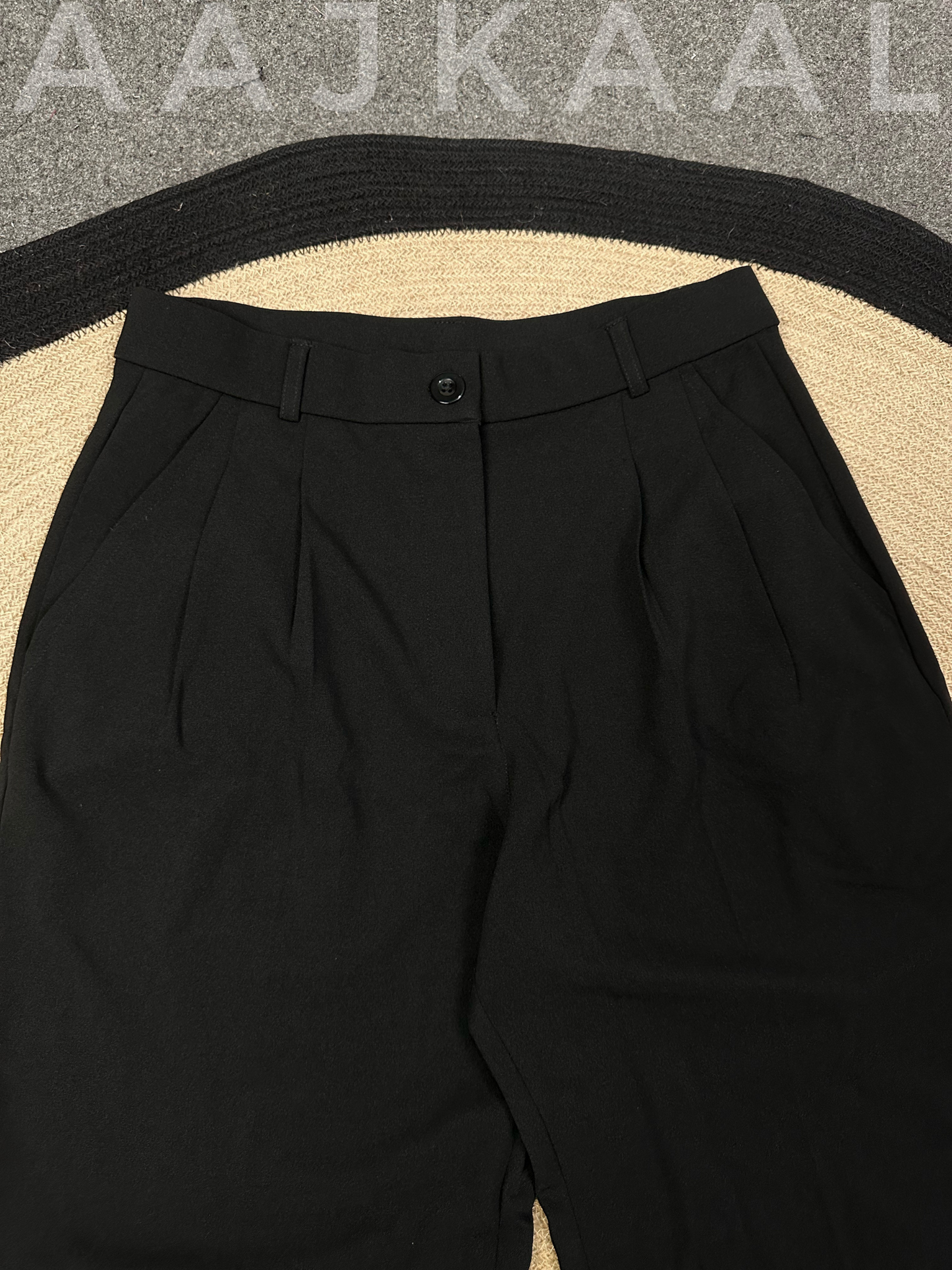 Black Loose Fitted Wide Leg Pant