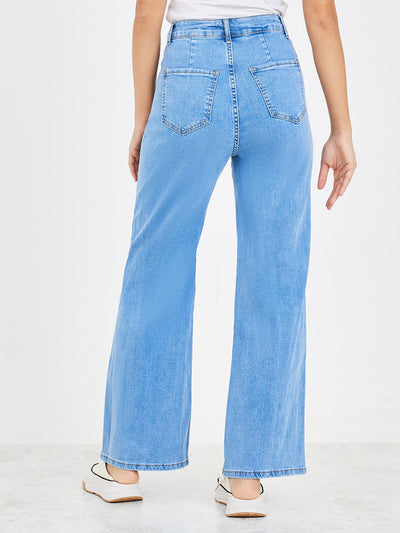 Unisex Sky Blue Denim Pants