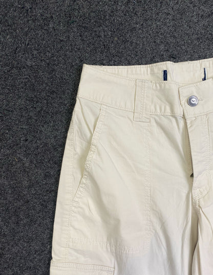 Off-White Gabardine Cargo Pants