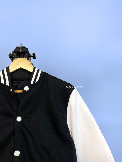 Unisex Black Varsity Jacket