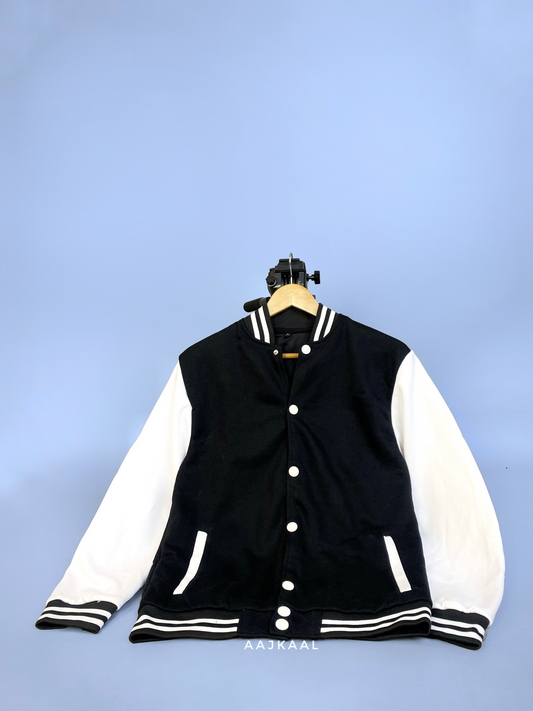 Unisex Black Varsity Jacket