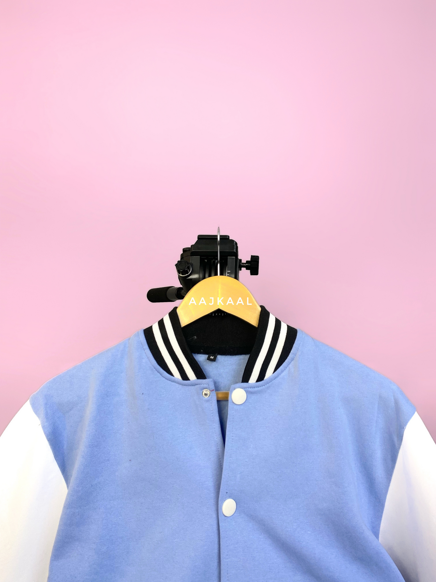 Unisex Sky Blue Varsity Jacket