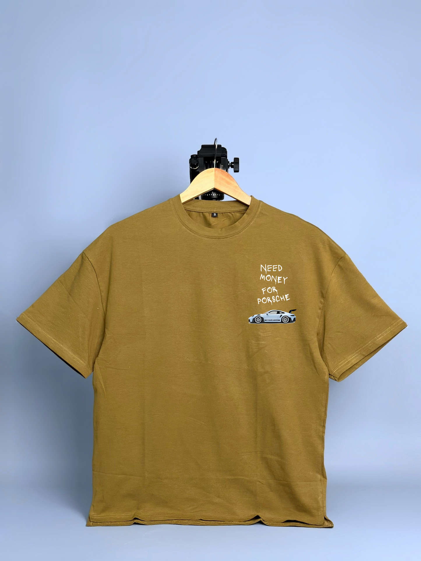 Need Money For Porsche Printed Oversized T-shirt