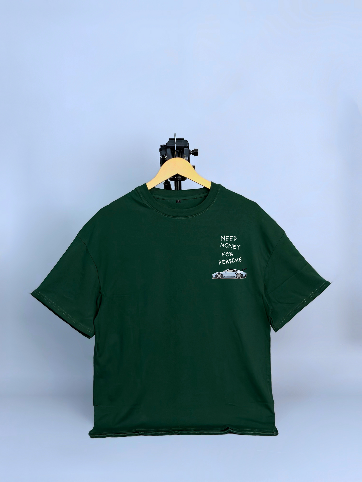 Need Money For Porsche Printed Oversized T-shirt