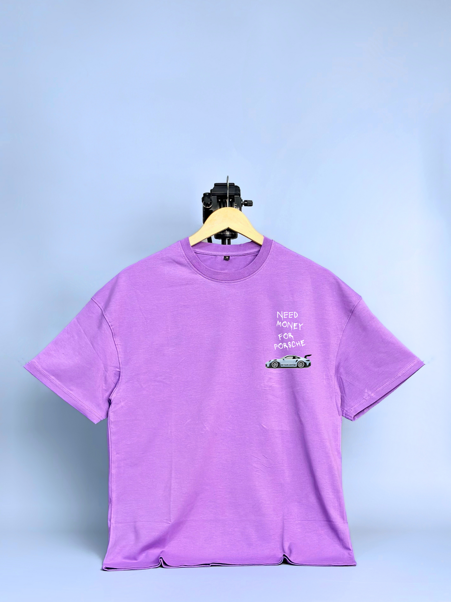 Need Money For Porsche Printed Oversized T-shirt