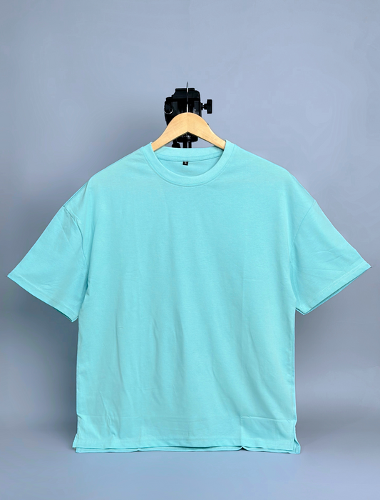 Cyan Blue Oversized T-shirt