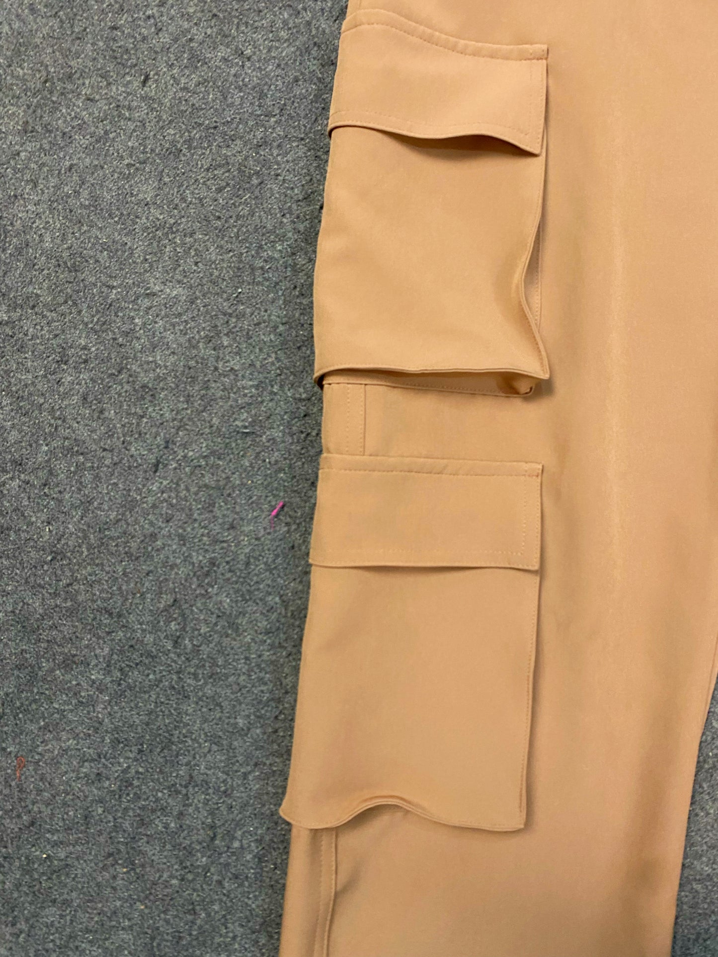 Unisex Beige 8 Pocket Cargo Pants