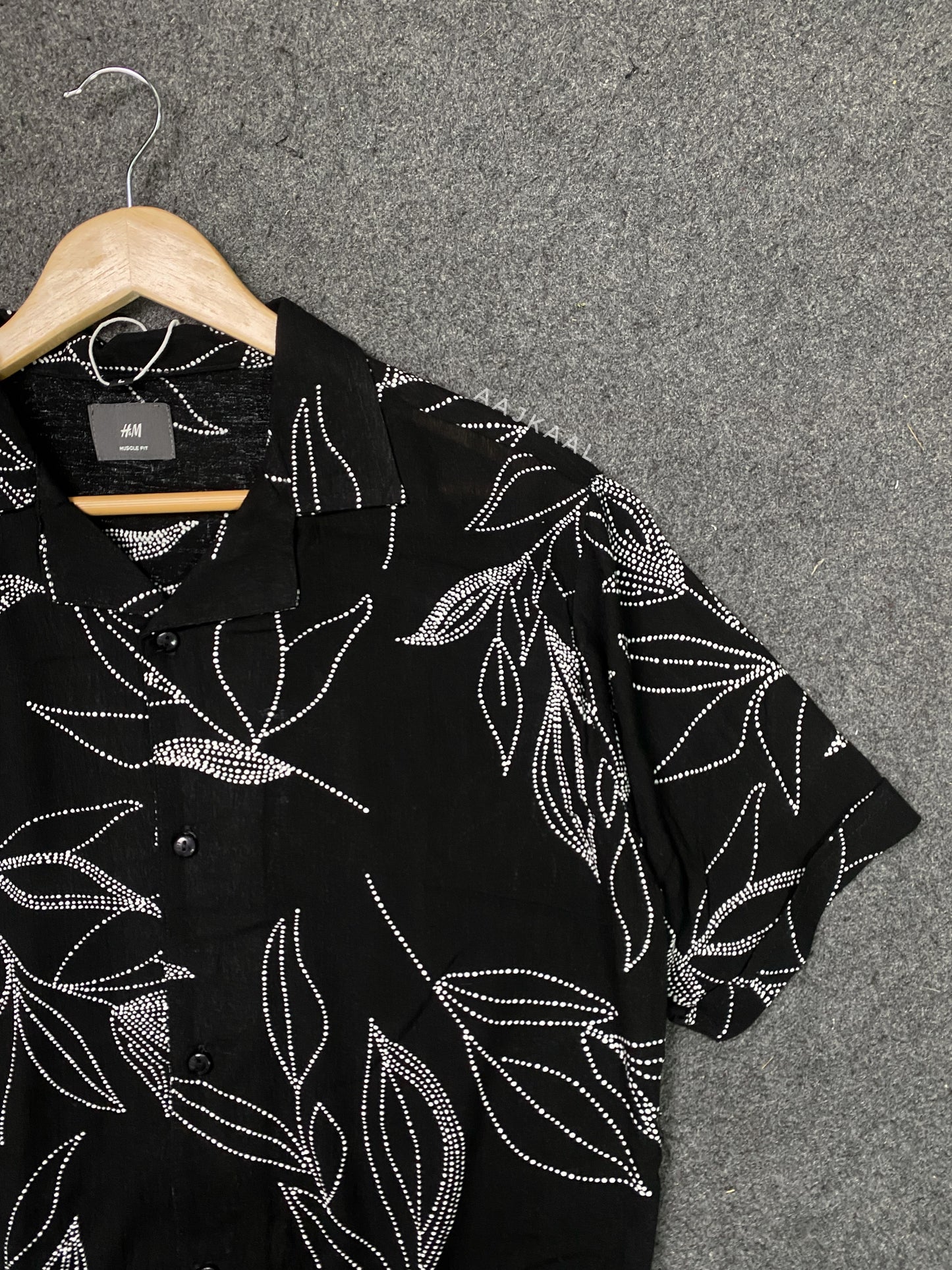 Unisex Island Black Cuban Shirt