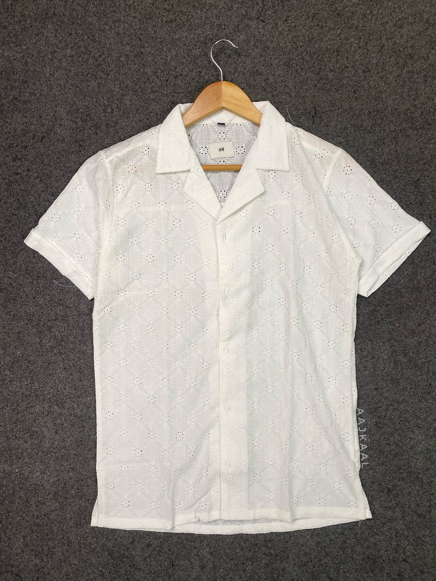 Unisex White Cuban Shirt