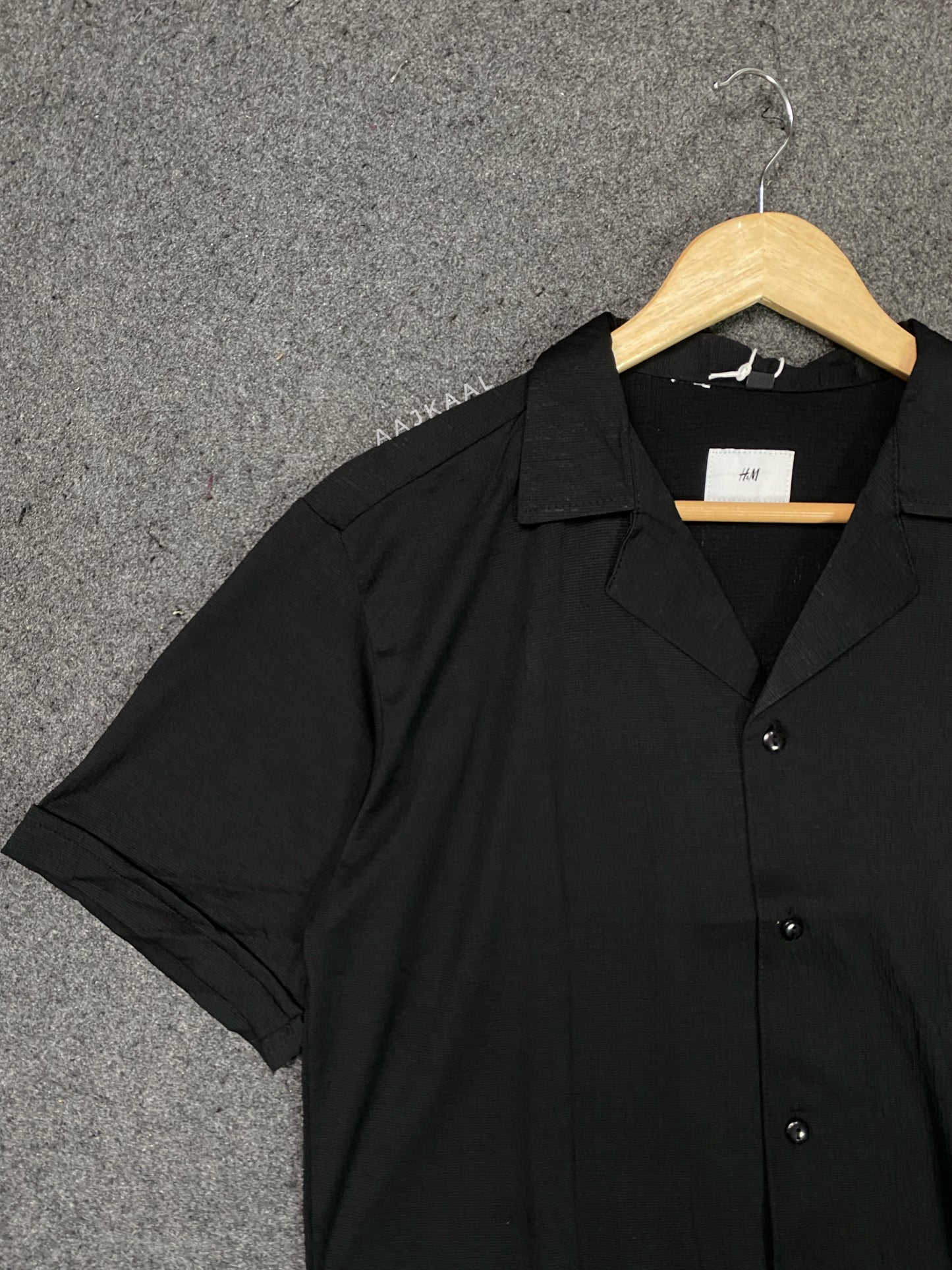 Unisex Black Cuban Shirt