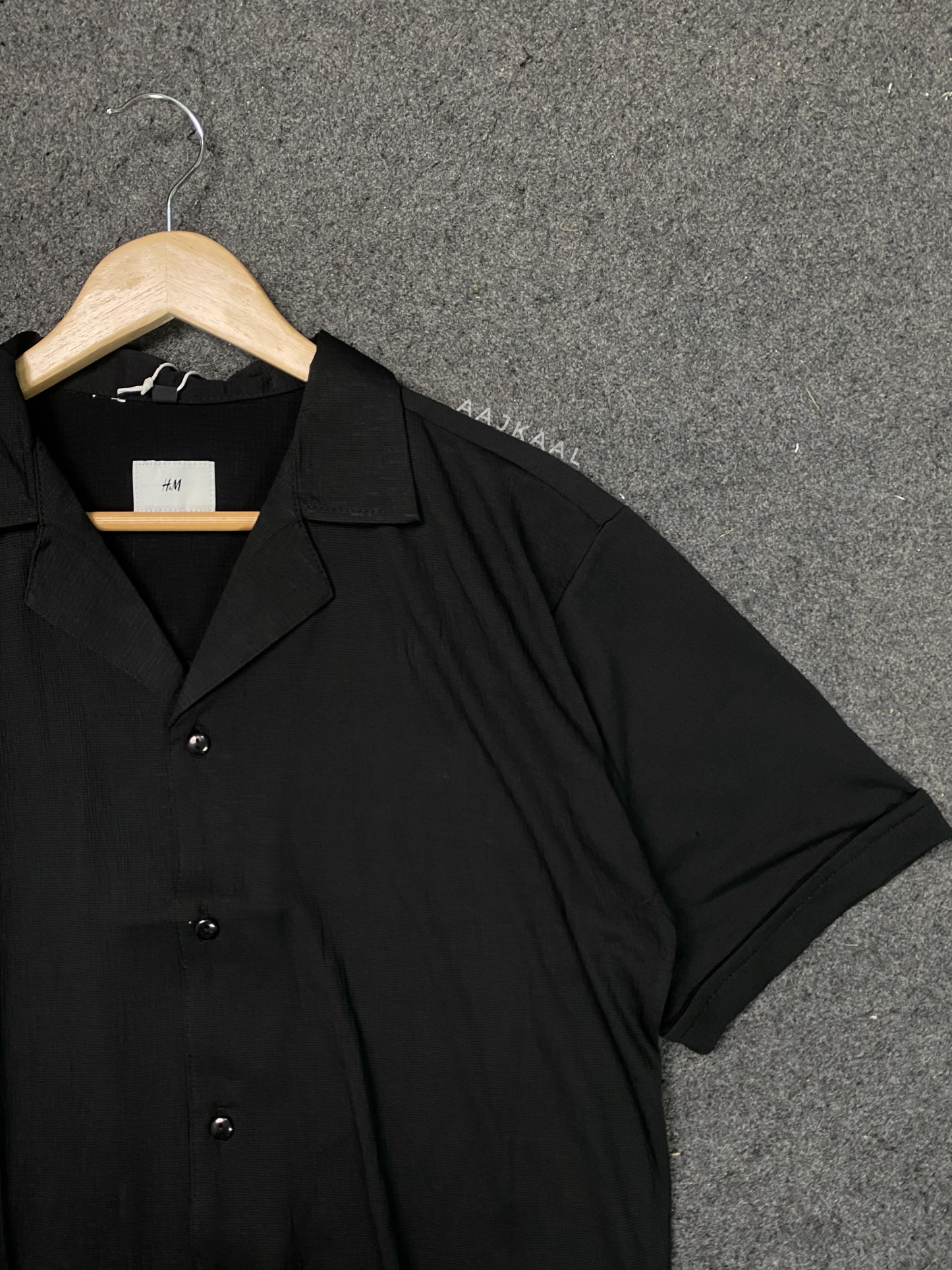 Unisex Black Cuban Shirt