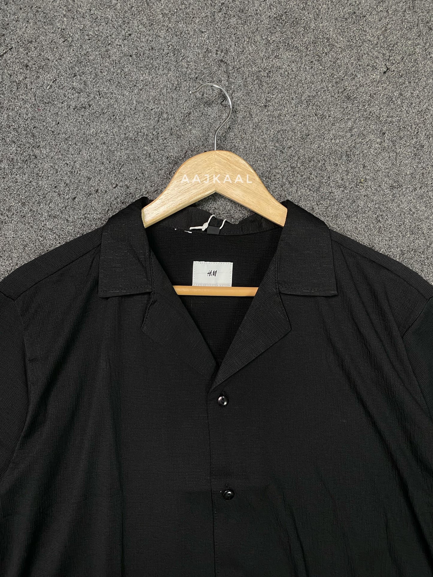 Unisex Black Cuban Shirt