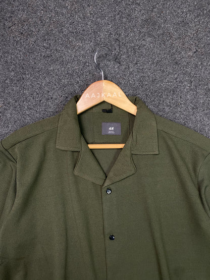 Unisex Olive Cuban Shirt