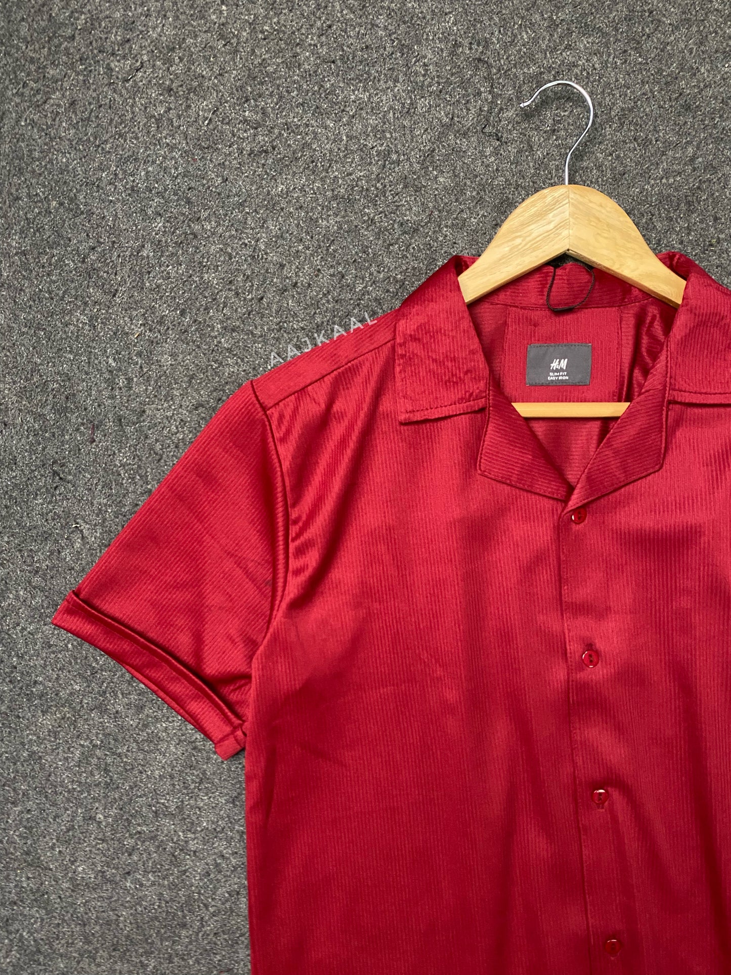 Unisex Maroon Cuban Shirt