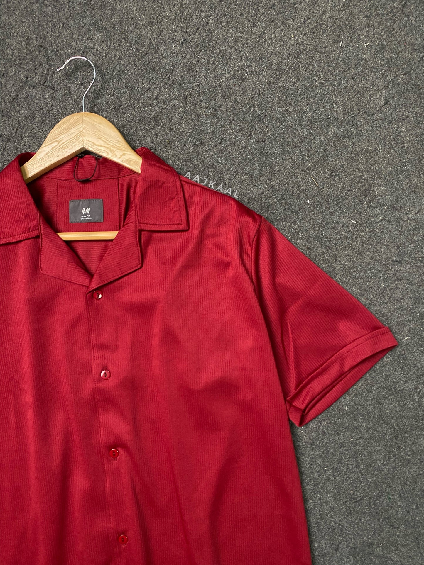 Unisex Maroon Cuban Shirt