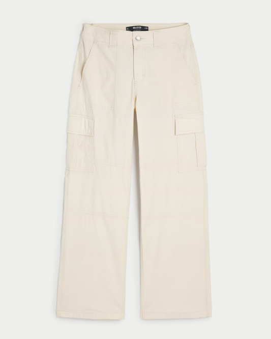 Off-White Gabardine Cargo Pants