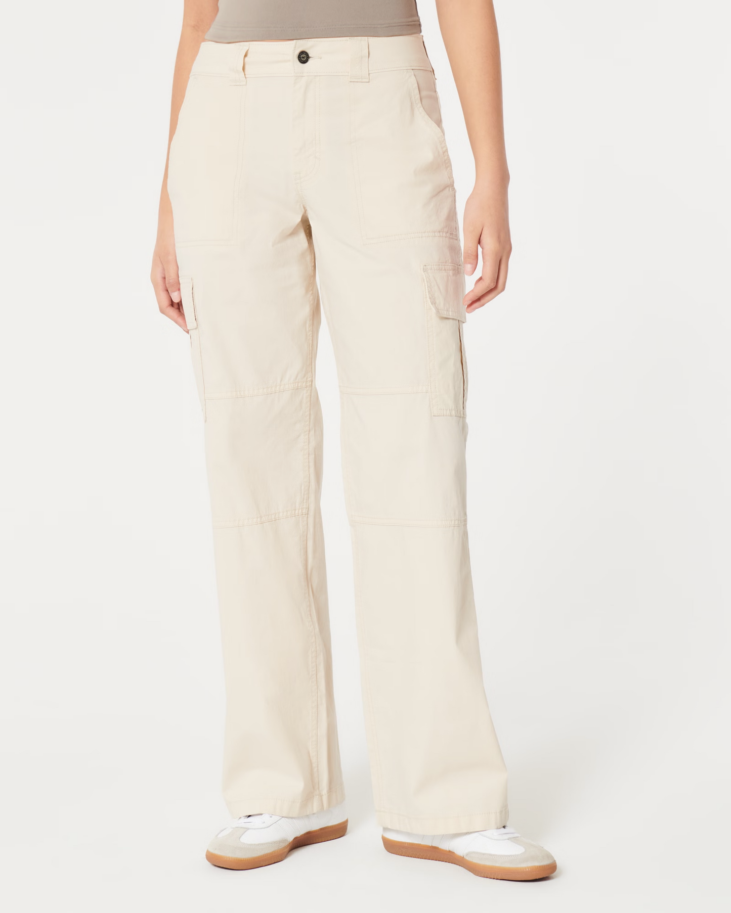 Off-White Gabardine Cargo Pants