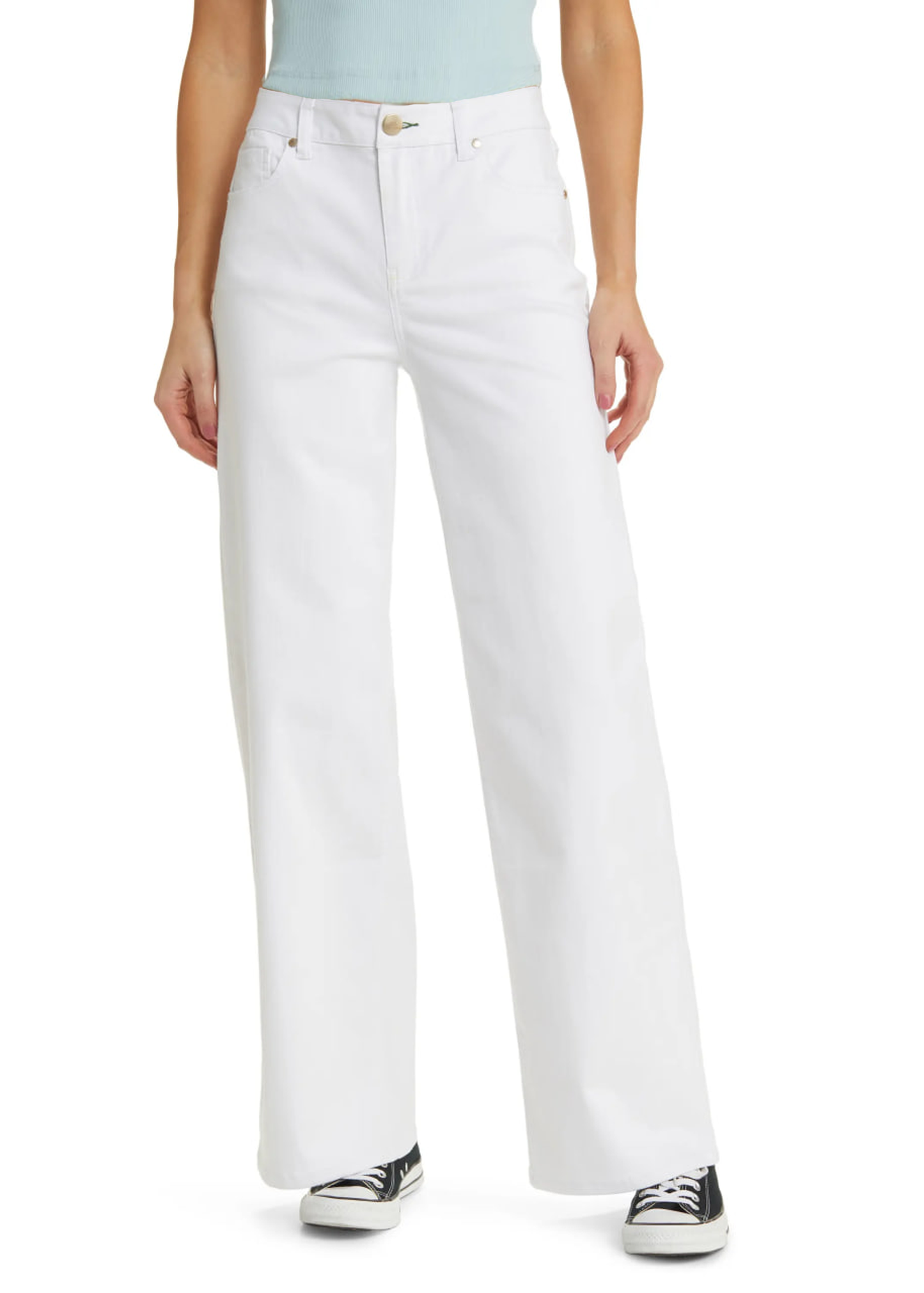 Unisex White Denim Pants